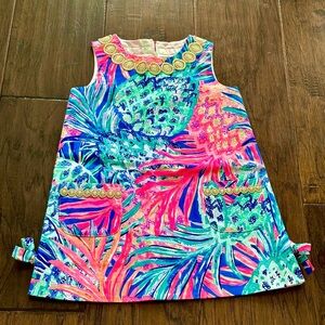 Lilly Pulitzer Gypset Paradise Pineapple Girls Shift Dress LIKE NEW!